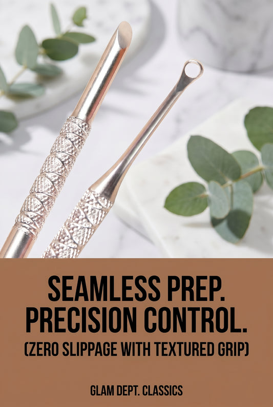 Dual Ended Cuticle Pusher Stainless Steel Cuticle Remover Sticks Dead Skin Removal Pushers